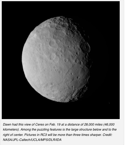 Ceres from Dawn spacecraft